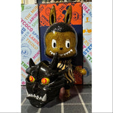 Labubu The Monsters X Oni Ninja Black Golden LIMITED